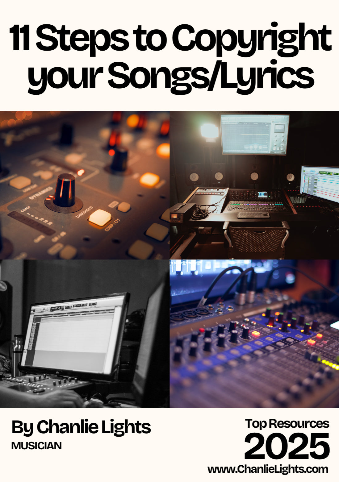 11 Steps to Copyright Your Lyrics or Tracks E-Book